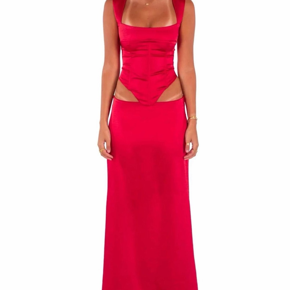 I am Delilah Cherry Valerie Maxi Skirt and Corset